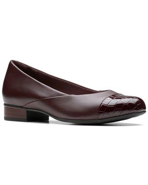 Clarks Juliet Rise Leather Ballet Flat - Brown