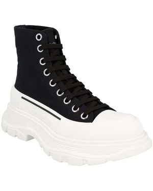 McQueen Canvas Tread Slick Boot, Never Worn (Authentic Pre- Loved) - Black