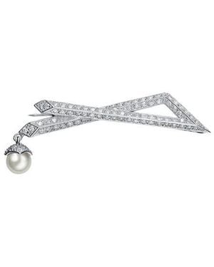 Genevive Jewelry 7Mm Pearl Pin - White