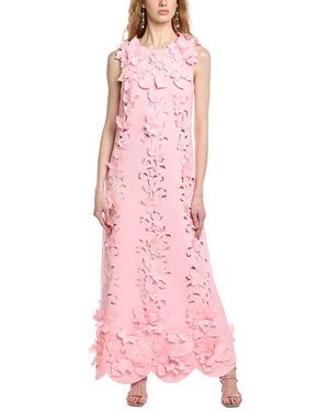 Badgley Mischka 3D Embellished Shift Gown - Pink
