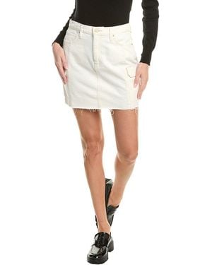Hudson Jeans Cargo Viper Mini Skirt - White