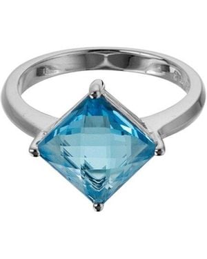 Gemstones 3.00 Ct. Tw. Topaz Half-Eternity Ring - Blue