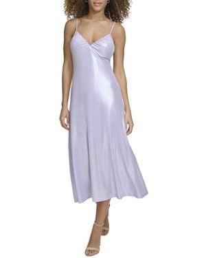 Siena Jewelry Liquid Knit Midi Dress - Purple