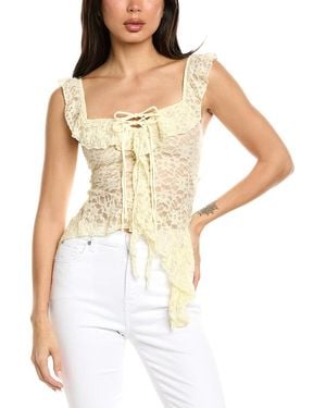 7021 Embroidered Top - White