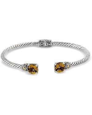 Samuel B. 18K 2.50 Ct. Tw. Citrine Bracelet - White