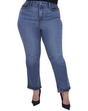 GOOD AMERICAN Good Legs Straight Jean - Blue