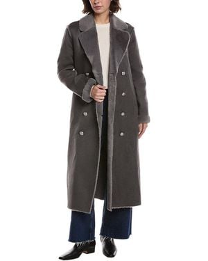 L'Agence Citron Maxi Coat - Black