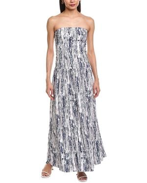 Garrie B Drop-Waist Maxi Dress - Purple