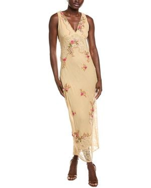 Free People Meet Again Midi Dress - Natural