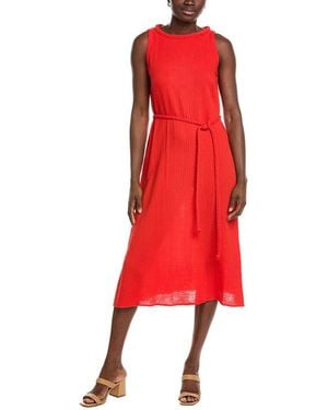 Jones New York Sleeveless Midi Dress - Red