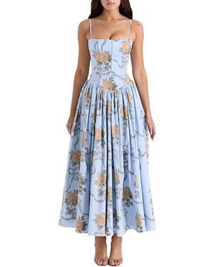 MIRA RICHI Midi Dress - Blue