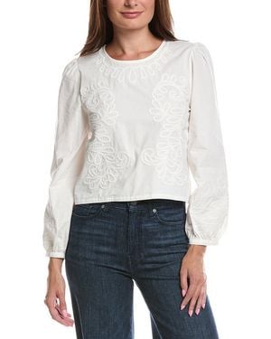 Z Supply Tatiana Poplin Top - White