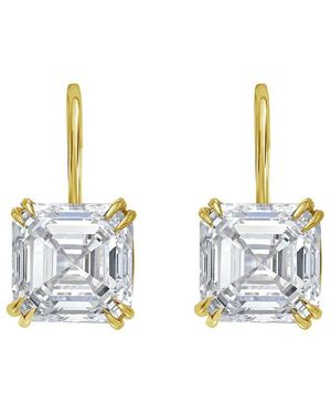 Diana M. Jewels Diana M. 14K 6.00 Ct. Tw. Lab-Grown Diamond Hanging Earrings - Metallic