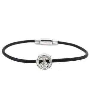 Gemstones 0.07 Ct. Tw. Diamond Cord Bracelet - White