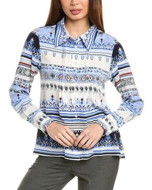 Gracia Pajama Top - Blue