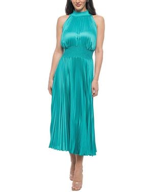 Marina Pleated Dress - Blue