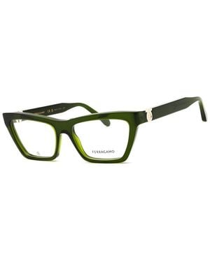 Ferragamo 54Mm Optical Frames - Green