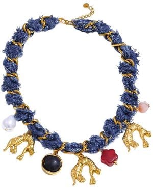 jean claude Stainless Steel Necklace - Blue