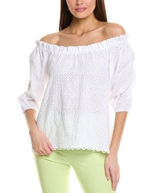 Sara Campbell Luana Blouse - White