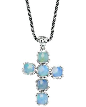 Samuel B. 3.50 Ct. Tw. Opal Pendant - Blue