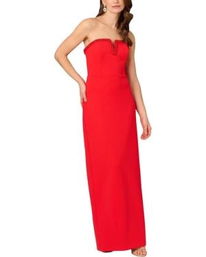 Aidan Mattox Solid Maxi Dress - Red