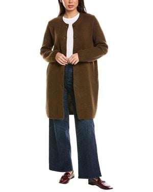 Vince Easy Wool-Blend Car Coat - Multicolor