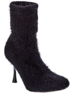 Gianvito Rossi Finny 85 Knit Bootie - Black