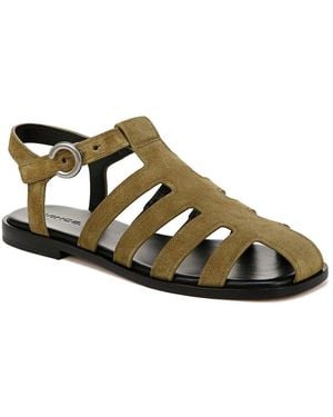 Vince Melina Leather Strappy Sandal - Green
