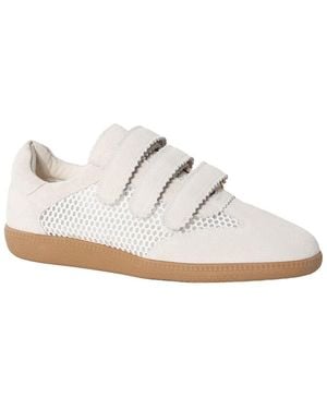 Tiffany & Fred Paris Suede Trainer - White