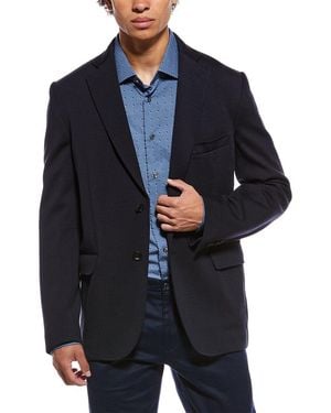 Brioni Wool-Blend Jersey Blazer - Blue