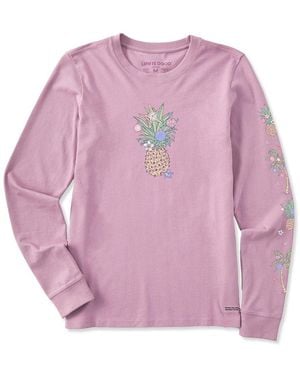 Life Is Good. Crusher T-Shirt - Pink