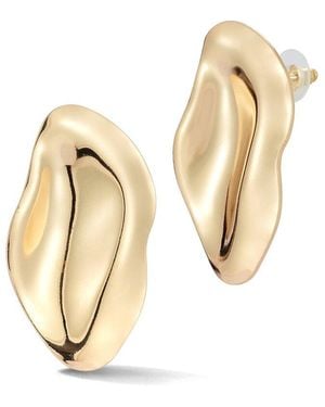 Glaze Jewelry Plated Organic-Shaped Drop Earrings - Natural