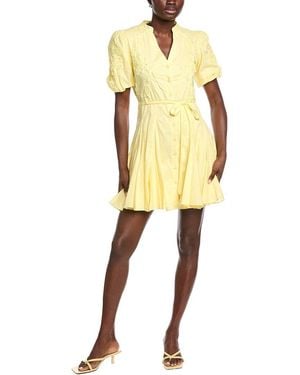 Taylor Mini Shirtdress - Yellow
