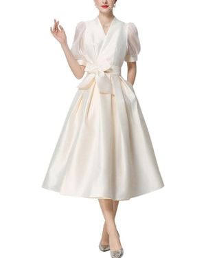 Vincent Midi Dress - Natural