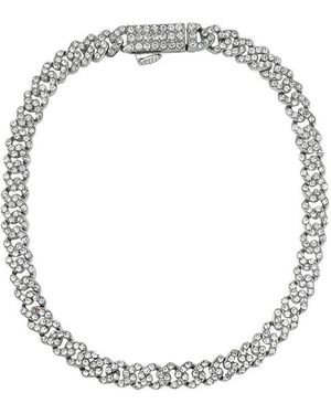 Adornia Rhodium Plated Cz Chain Bracelet - Metallic