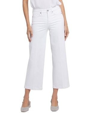 NYDJ Teresa Optic Wide Leg Jean - White