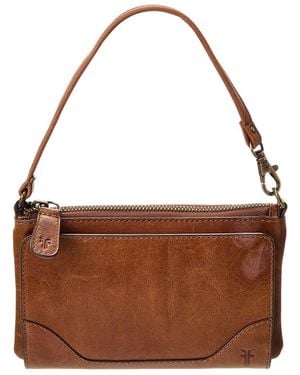 Frye Melissa Convertible Leather Wristlet Wallet - Brown