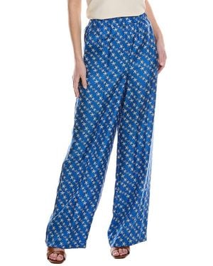 Max Mara Anversa Silk Pant - Blue