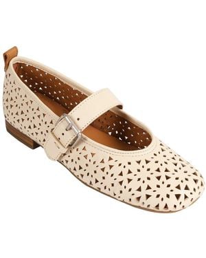 Gentle Souls Karla Leather Flat - White