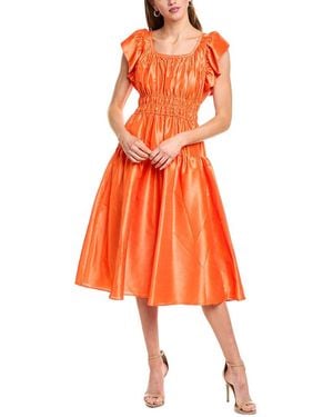 Hutch Vanessa Midi Dress - Orange
