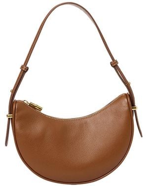 J.McLaughlin Mezzaluna Leather Handbag - Brown
