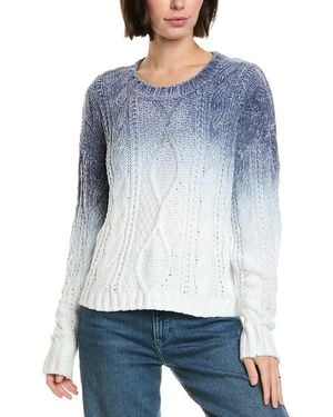 Bella Dahl Cable Chenille Sweater - Blue
