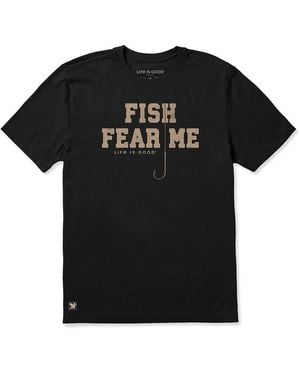 Life Is Good. Crusher T-Shirt - Black