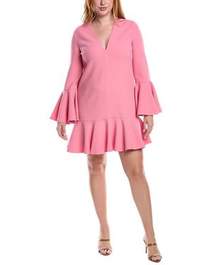 Michael Kors Barath Bell-Sleeve Wool-Blend Dress - Pink