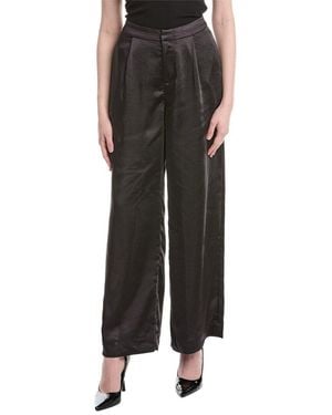 WeWoreWhat Silky Trouser Pant - Black