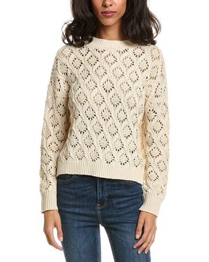 Forte Openwork Crewneck Jumper - Natural