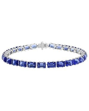 Effy Fine Jewelry 14K 23.09 Ct. Tw. Lab Sapphire Bracelet - Blue