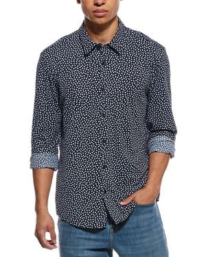BOSS Roan Kent Pattern Shirt - Blue