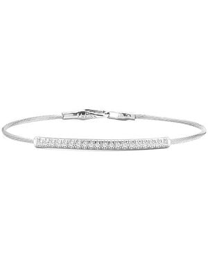 Reiss 14K 0.19 Ct. Tw. Diamond Wire Bracelet - White
