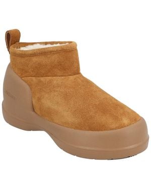 Moon Boot Mezzaluna Low Leather Boot - Brown